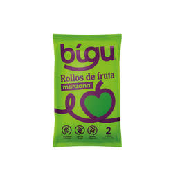 Rollos de fruta Manzana Bigu