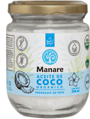 Aceite de coco Orgánico Manare 200ML