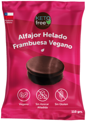 Alfajor Keto Vegano Frambuesa KETOFREE