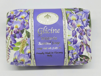 JABONES FLORALES FIORENTINO GLICINE WISTERIA 200G