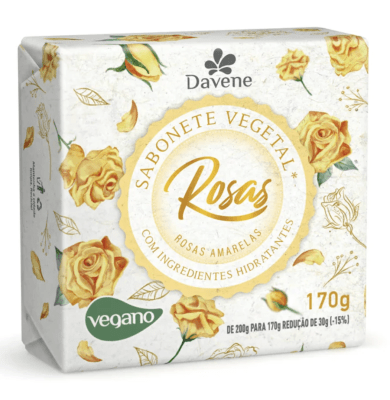 JABON ROSAS DAVENE ROSAS AMARELAS 170G1