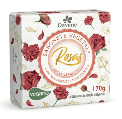 JABON ROSAS VERMELHAS DAVENE 170G1