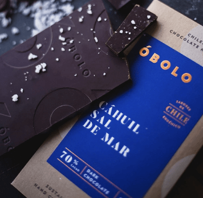 OBOLO CHOCOLATE VARIEDADES BARRA CAHUIL SAL DE MAR 70% 80G