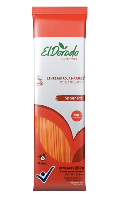 PASTA SPAGUETTI EL DORADO LENTEJAS ROJAS 250 GR1