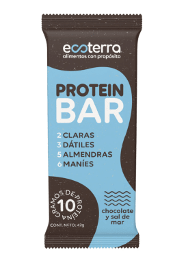 PROTEIN BAR ECOTERRA CHOCOLATE Y SAL DE MAR
