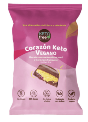 CORAZON KETOFREE VEGANO MANI FRAMBUESA