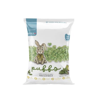 Cereal Infantil de Arroz Puffs KUNA FOODS Pera Espinaca 10gr