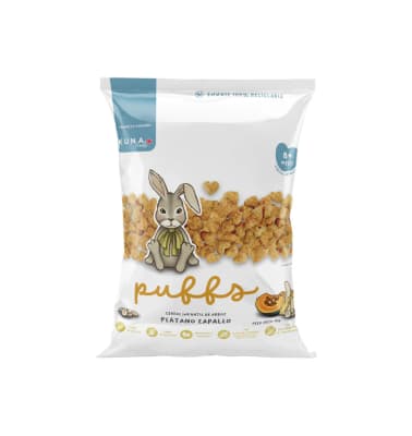 Cereal Infantil de Arroz Puffs KUNA FOODS Platano Zapallo 10gr