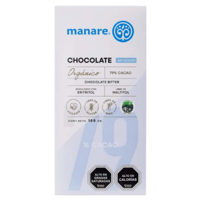 Chocolate Manare Organico 79% sin azúcar1