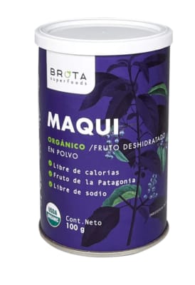 MAQUI DESHIDRATADO ORGANICO EN POLVO BROTA