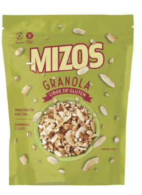 GRANOLA DE ALMENDRA COCO MIZOS 250 G