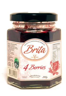 MERMELADA BRITA 4 BERRIES ORGANICA 200gr