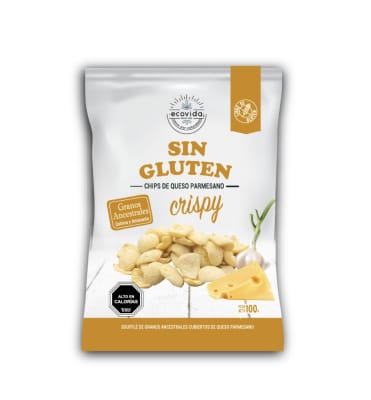 Chips de Queso Parmesano Sin Gluten ECOVIDA
