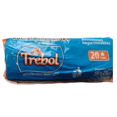 BOLSA DE BASURA TREBOL 50cm x 70cm