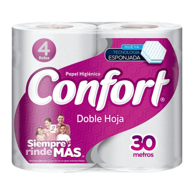 Confort doble hoja, pack 4 unidades