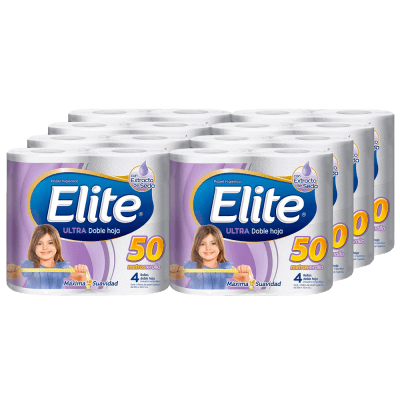 32 rollos elite 50 mts doble hoja