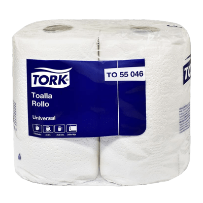 2 rollos de 24 mts toalla papel Tork