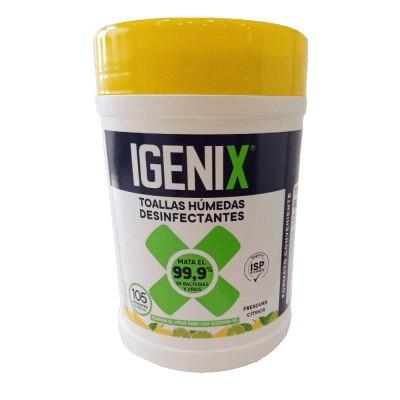 Frasco toallitas humedas desinfectantes - 105 toallitas