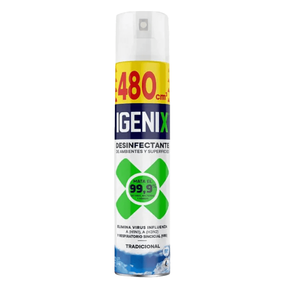 Igenix aerosol desinfectante 480 cc, Tradicional1