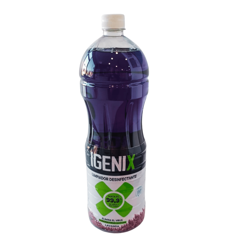 Limpiador Desinfectante  Igenix , Lavanda, con amonio,1800 ml1