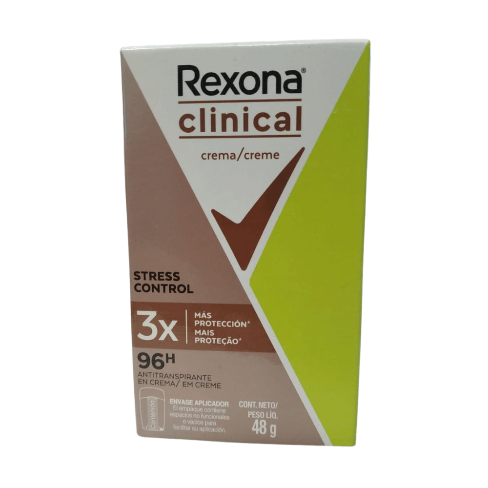 Desodorante Mujer Rexona Clinical stress control 48 grs1