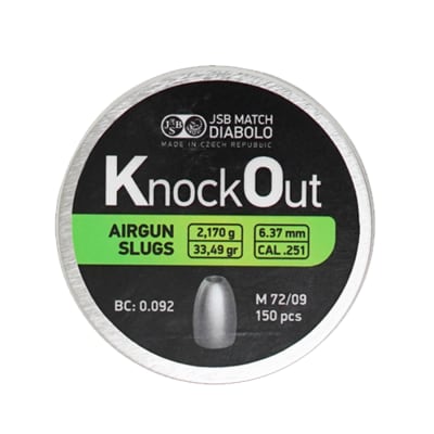 SLUG JSB KNOCK OUT 6,35MM 33,49GR 150PCS1