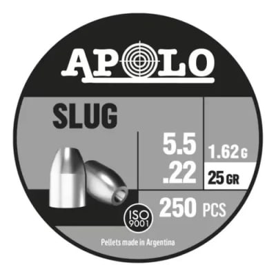 Slug Apolo 25 Grains 5,5mm Lata 250u1