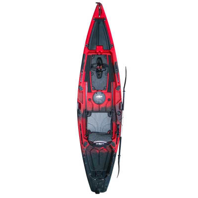 PRE-VENTA KAYAK BUKANERO ROJO/NEGRO PMC 3.7M A PEDALES1