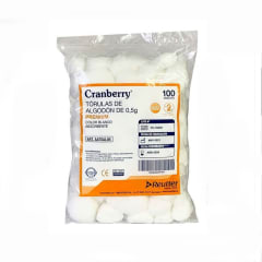 TORULAS DE ALGODÓN 0.5GR. BOLSAX100 UNI