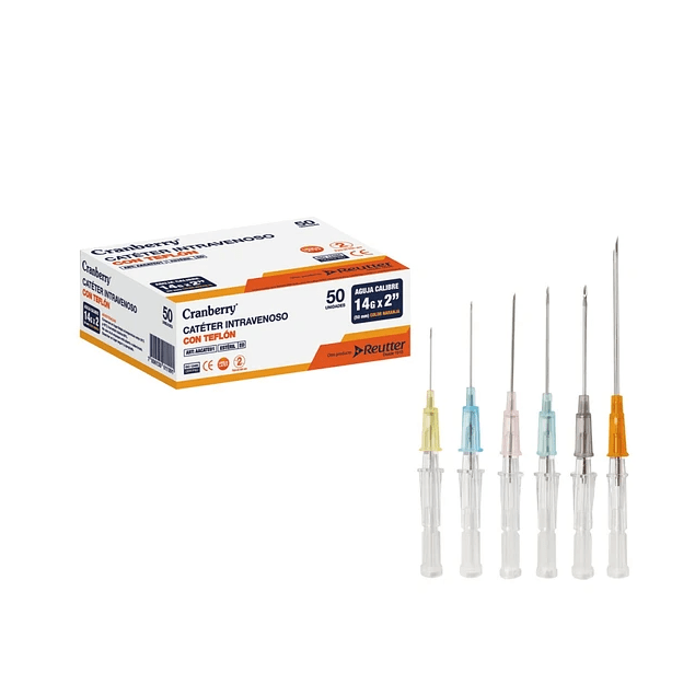 CATETER INTRAVENOSO 22GX3/4 IN 19MM CAJA 50UNI1
