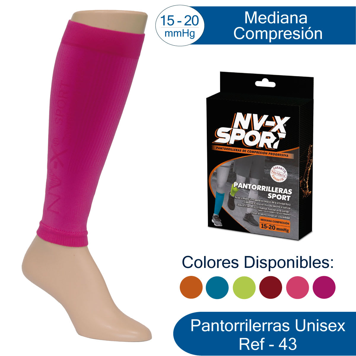 CALCETIN DE COMPRESION PROGRESIVA NEGRO/AZUL1