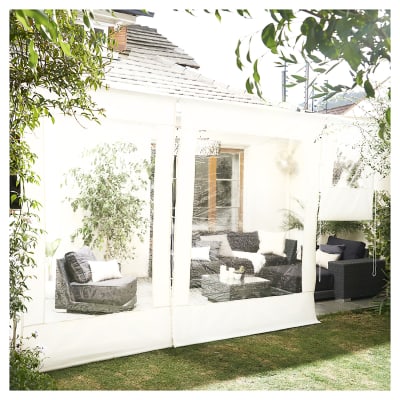 Cortina Roller Cierre de Terraza Blanca 150x250cm