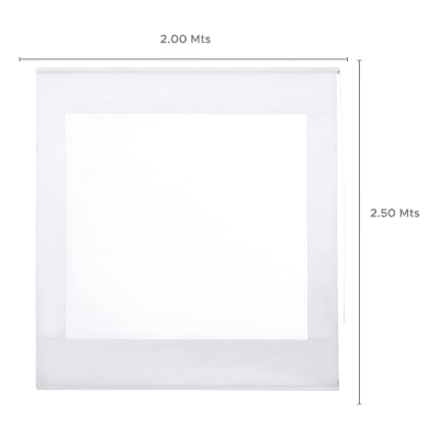 Cortina Roller Cierre de Terraza Blanco 200x250cm