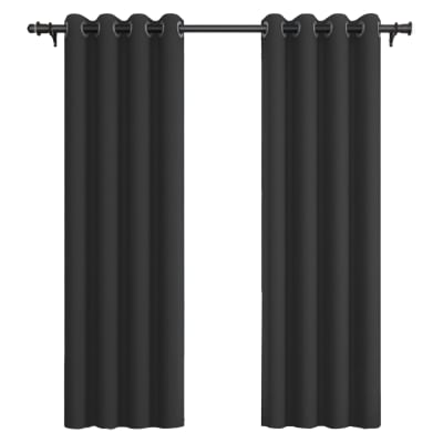 Pack Cortina de Tela Blackout Vincenzi 140x220 Gris Grafito