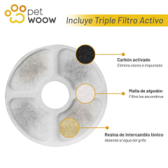 Fuente de Agua Bebedero para Mascotas Rosado