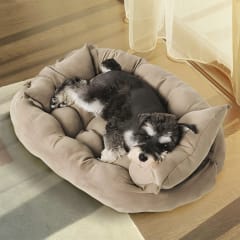 Cama para mascotas 68x50x40 Beige