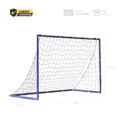 Arco de Fútbol tamaño M 180X120X90 cm Azul K-FIT