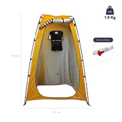 Carpa Portátil y Baño para Camping Miglú con Ducha Solar 20 lts