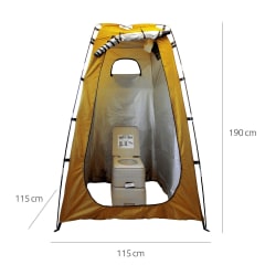 Baño Químico Portátil Miglú 20lt + Ducha Solar Para Camping