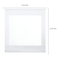 Cortina Roller Cierre de Terraza Blanco 200x250cm