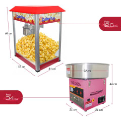 Máquina Cabritas Palomitas + Máquina Algodón Eventos Bfresh