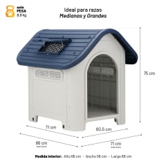 Casa de perro Mascota Skylight 87x72x75 cm PetWoow