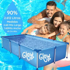 Piscina Estructural 2612 Litros Glowup 260X160X65 CM