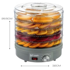 Deshidratador de frutas y alimentos Dry Fit Gris