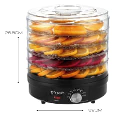 Deshidratador de frutas y alimentos Dry Fit Negro