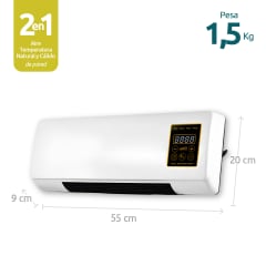 Ventilador Y Secador De Ropa De Pared 2 En 1 Blanco Rebajas