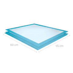 100 Sabanillas De Carbono 45x60 + 12 Guantes Perros Mascotas