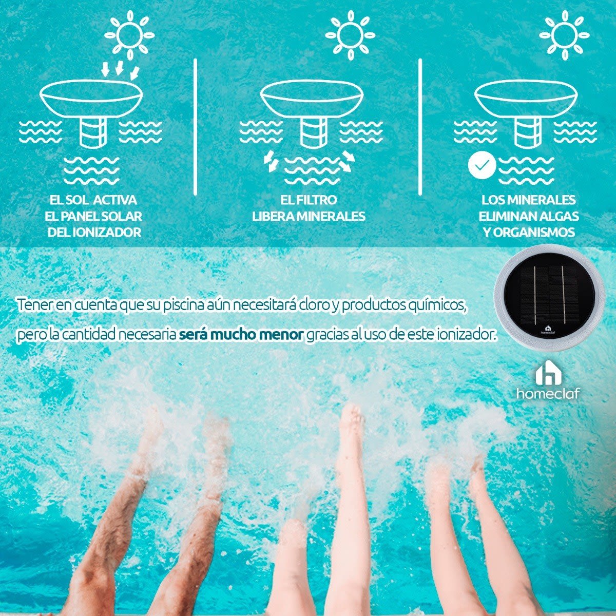 Ionizador Solar Para Piscina Cleanpool Homeclaf Ionizador Solar Para Piscina Cleanpool Homeclaf
