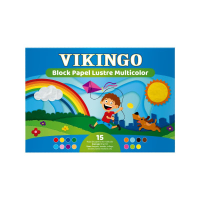 BLOCK PAPEL LUSTRE A3 15H VIKINGO