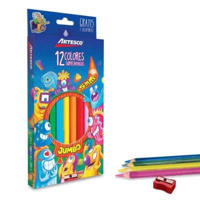 COLORES JUMBO TRIANGULAR X 12 UNID - ARTESCO